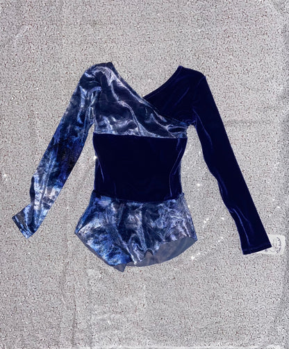 Skating Dress-- Marbled Blue