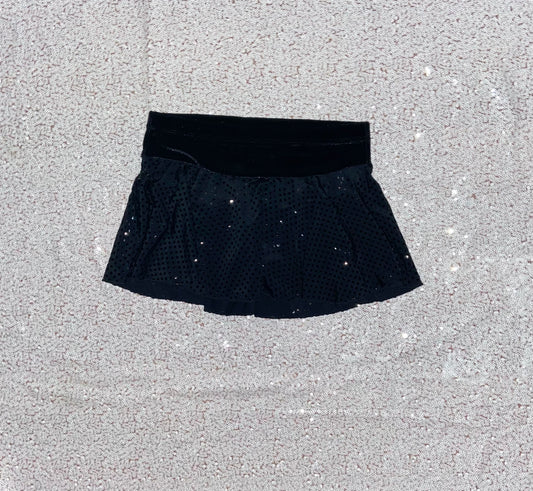 Practice Skirts—Sequin Dots Black