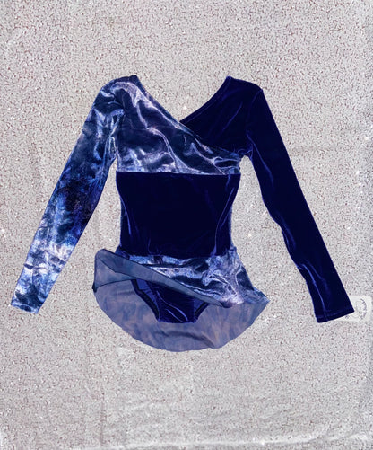 Skating Dress-- Marbled Blue