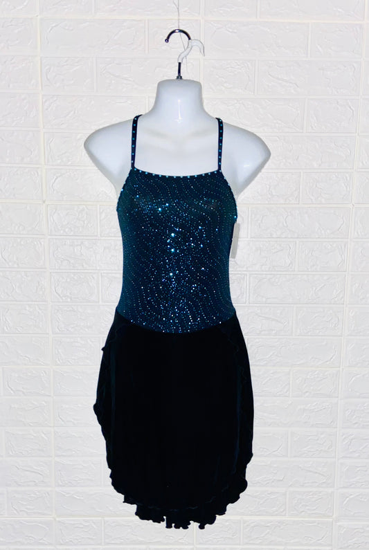 Skate Dress--Dance, Dark Blue