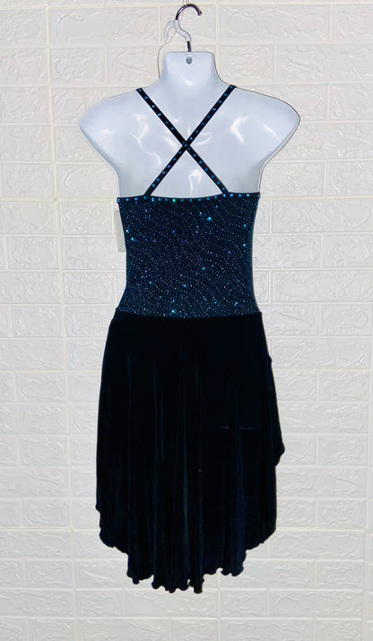 Skate Dress--Dance, Dark Blue